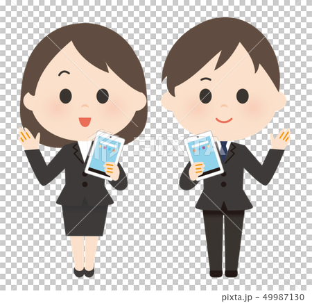 Men and women suit mobile Men and women suit mobile 49987130