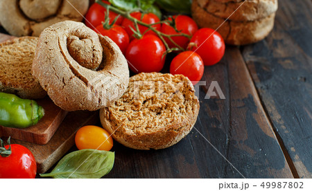 Frisella, typical south italian bread 49987802