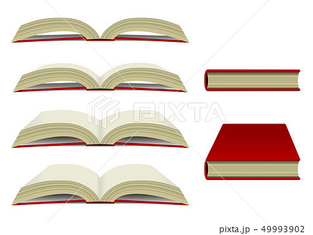 本 書籍 下から見た イラストセットのイラスト素材 49993902 Pixta
