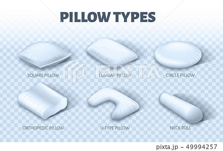 Horizontal Banner Written Pillow Types Infographic 49994257