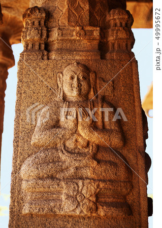Buddha at the Vittala Temple, Hampi, Karnataka 49995672