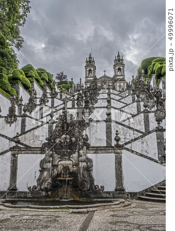 Portugal , Braga . The staircase to the temple Portugal , Braga . The staircase to the temple 49996071