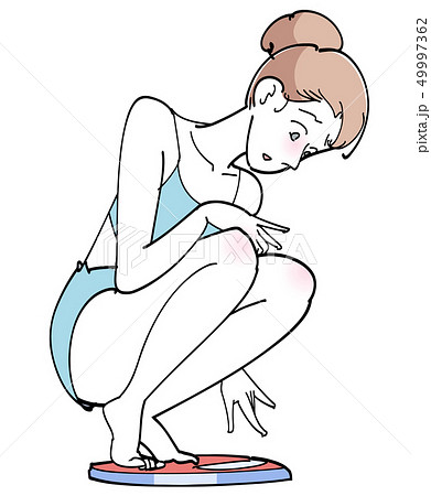 体重を気にする女性 49997362