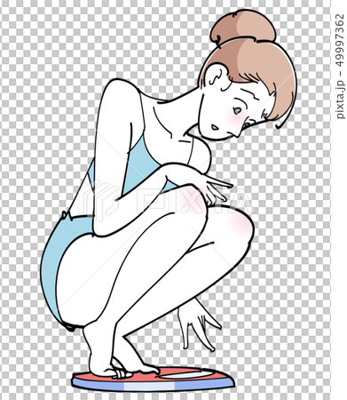体重を気にする女性 49997362
