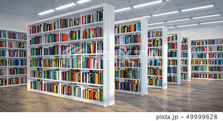 Library. Background bookshelves with books Library. Background bookshelves with books 49999628