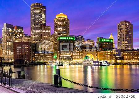 Boston Downtont night Boston Downtont night 50002759