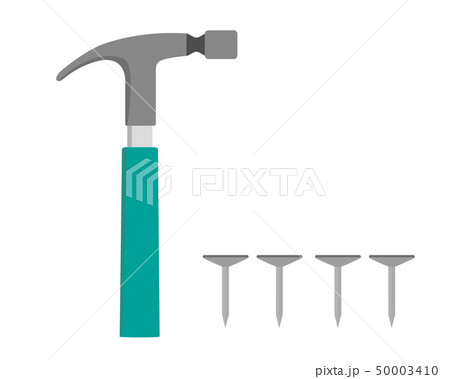 釘 トンカチ 打つのイラスト素材