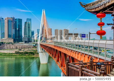 View of Qiansimen bridge from Hongya Cave 50005495