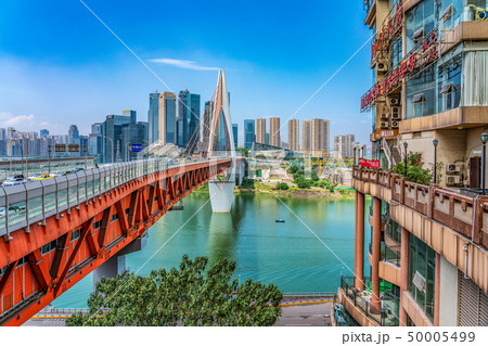 City buildings and Qiansimen bridge 50005499