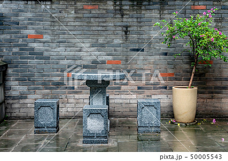 Chinese courtyard scene Chinese courtyard scene 50005543