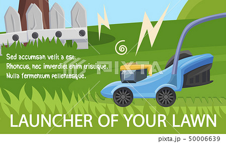 Flat Banner is Written Launcher of Your Lawn. 50006639