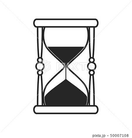 Hourglass Flat Iconのイラスト素材