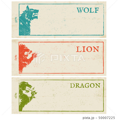 Lion, wolf and dragon 50007225