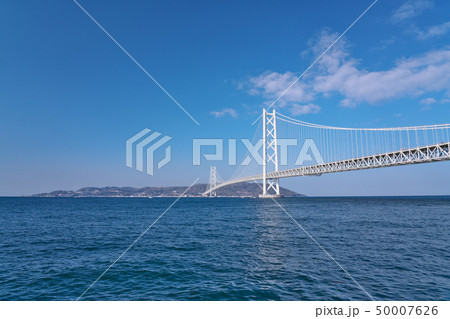 【淡路島と明石海峡大橋】 兵庫県神戸市垂水区東舞子町 50007626