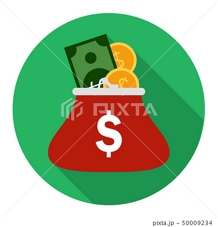Coin purse with long shadow 50009234