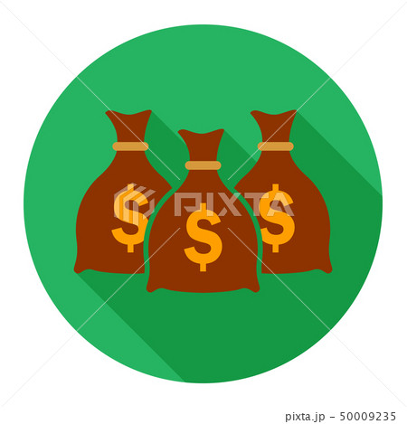 Money bag flat icon 50009235