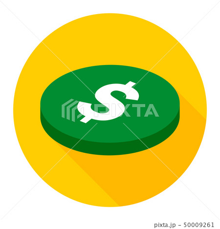 Coin flat icon 50009261