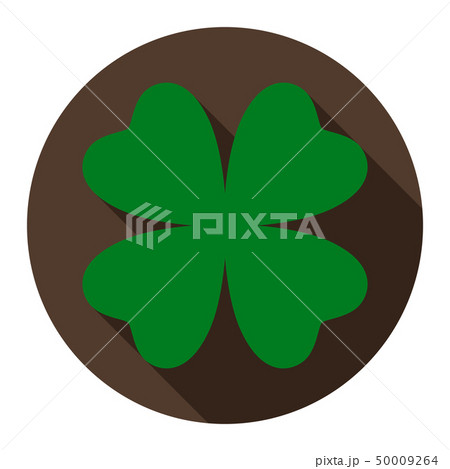 Clover flat icon Clover flat icon 50009264