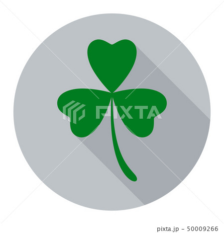 Clover flat icon Clover flat icon 50009266