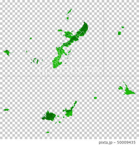 沖縄県地図と市町村境界 50009435