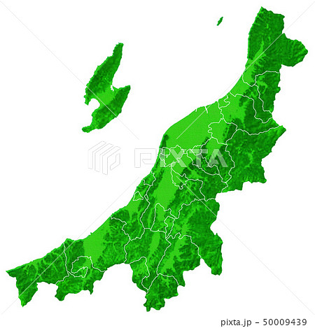 新潟県地図と市町村境界 50009439