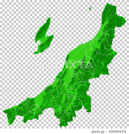 新潟県地図と市町村境界 50009439