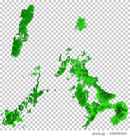 長崎県地図と市町村境界 50009564