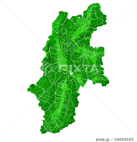長野県地図と市町村境界 50009565