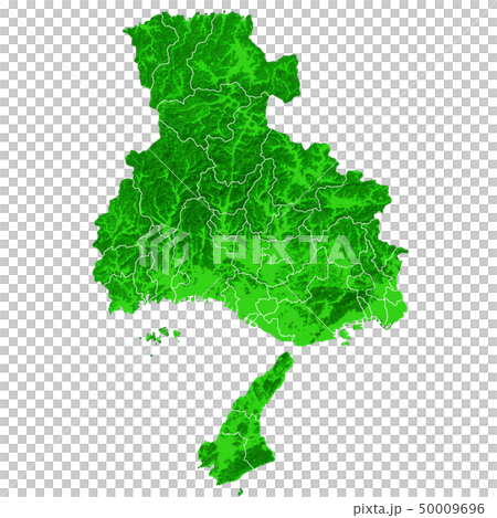 Hyogo Prefecture Map and Municipal Boundaries 50009696