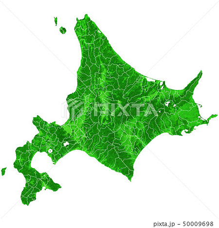 北海道地図と市町村境界 北海道地図と市町村境界 50009698