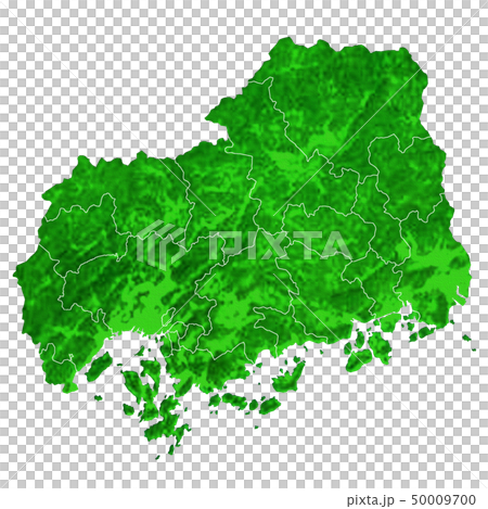広島県地図と市町村境界 50009700