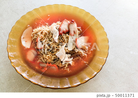Sarawak tomato sauce noodle with pork, popular Sarawak tomato sauce noodle with pork, popular 50011371