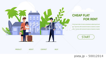 Vector Illustration Cheap Flat for Rent Lettering. Vector Illustration Cheap Flat for Rent Lettering. 50012014