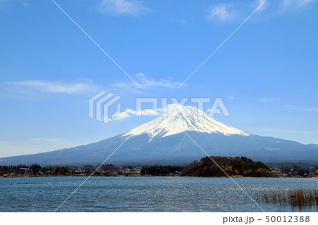 4月の河口湖と富士山(山梨県) 4月の河口湖と富士山(山梨県) 50012388