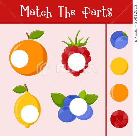 Kids learning game, match the parts 50012915