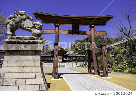 広島市東区 饒津神社 二の鳥居 広島市東区 饒津神社 二の鳥居 50013624