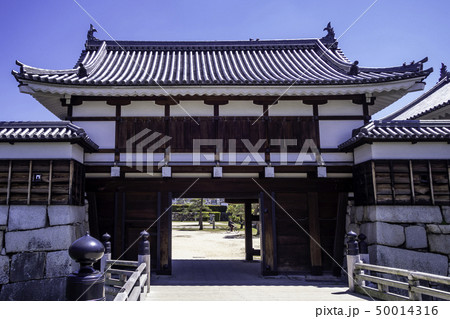 広島城　御門橋と二の丸表御門 50014316