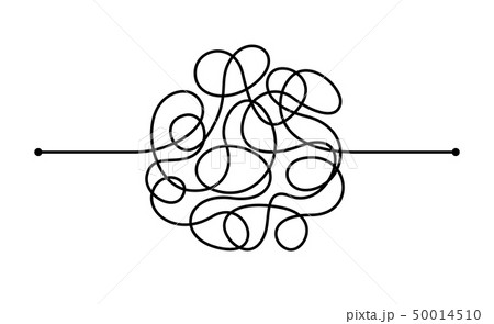 illustration of a difficult work process 50014510