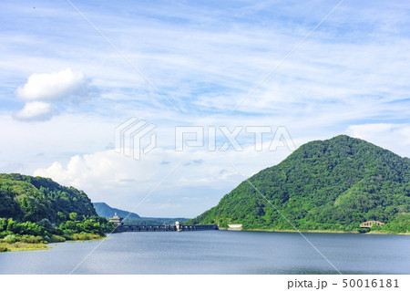 宮城の小さなダム湖 50016181