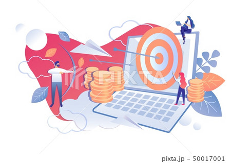 Financial Analysis Project Payback Cartoon Flat. 50017001