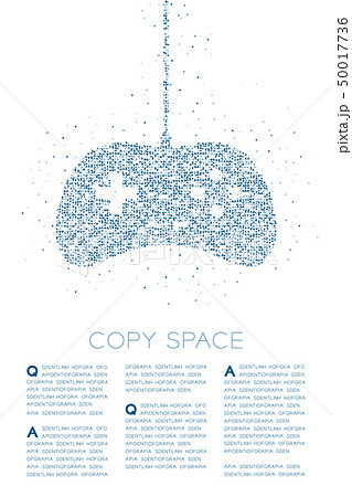 Retro Gamepad or joypad shape Particle Geometric Retro Gamepad or joypad shape Particle Geometric 50017736
