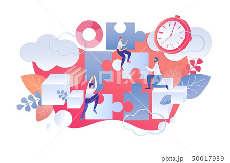 Flat Illustration Time Management Day Start Rule. Flat Illustration Time Management Day Start Rule. 50017939