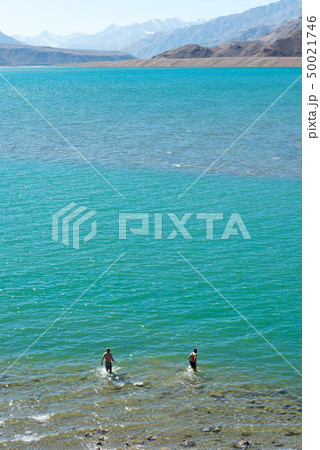 世界遺産 タジキスタン国立公園Yashilkul Lake　タジキスタン・パミール高原 50021746