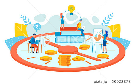Long-term Personal Goals Planning Cartoon Flat. 50022878