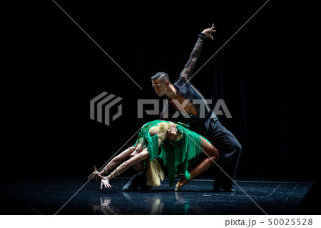 ballroom couple dancing isolated on black background 50025528