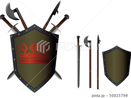 Crossed weapon shield Crossed weapon shield 50025799