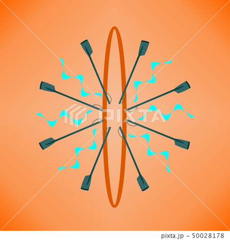 Vector image Logo rowing club color sport 50028178