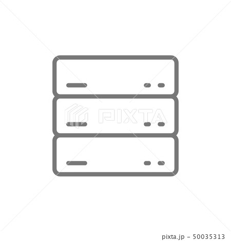 Server, data, web hosting line icon. Server, data, web hosting line icon. 50035313