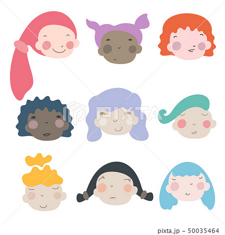 Group of diversity women with different skin color Group of diversity women with different skin color 50035464
