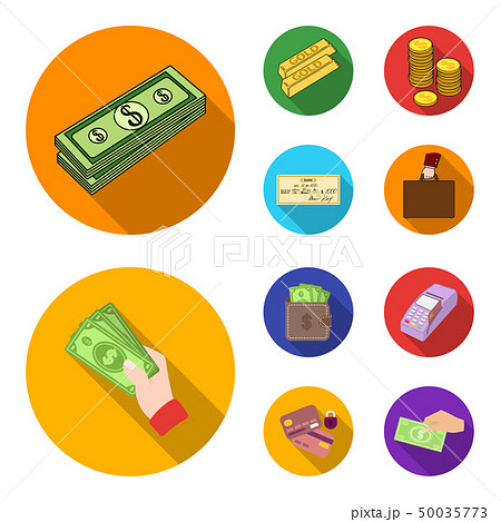 Isolated object of payment and loan logo. Collection of payment and financial stock vector 50035773